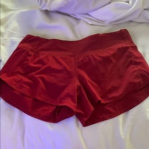 Lulu Lemon Red Shorts
